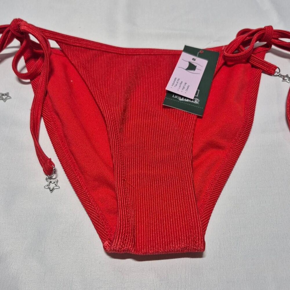 Wild-fable Women's Red Bikini-and-tankini-bottoms